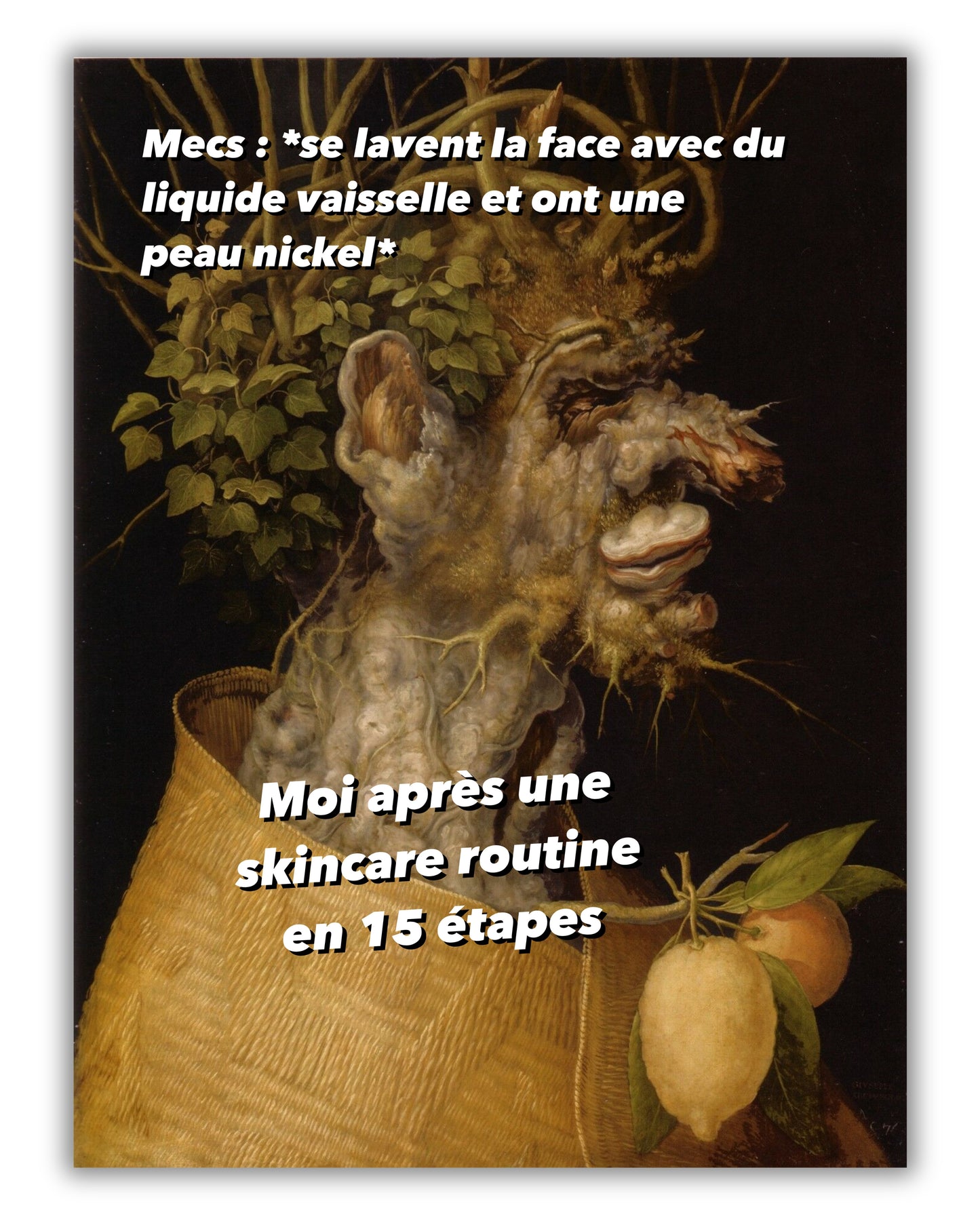 Toile "Skincare routine"