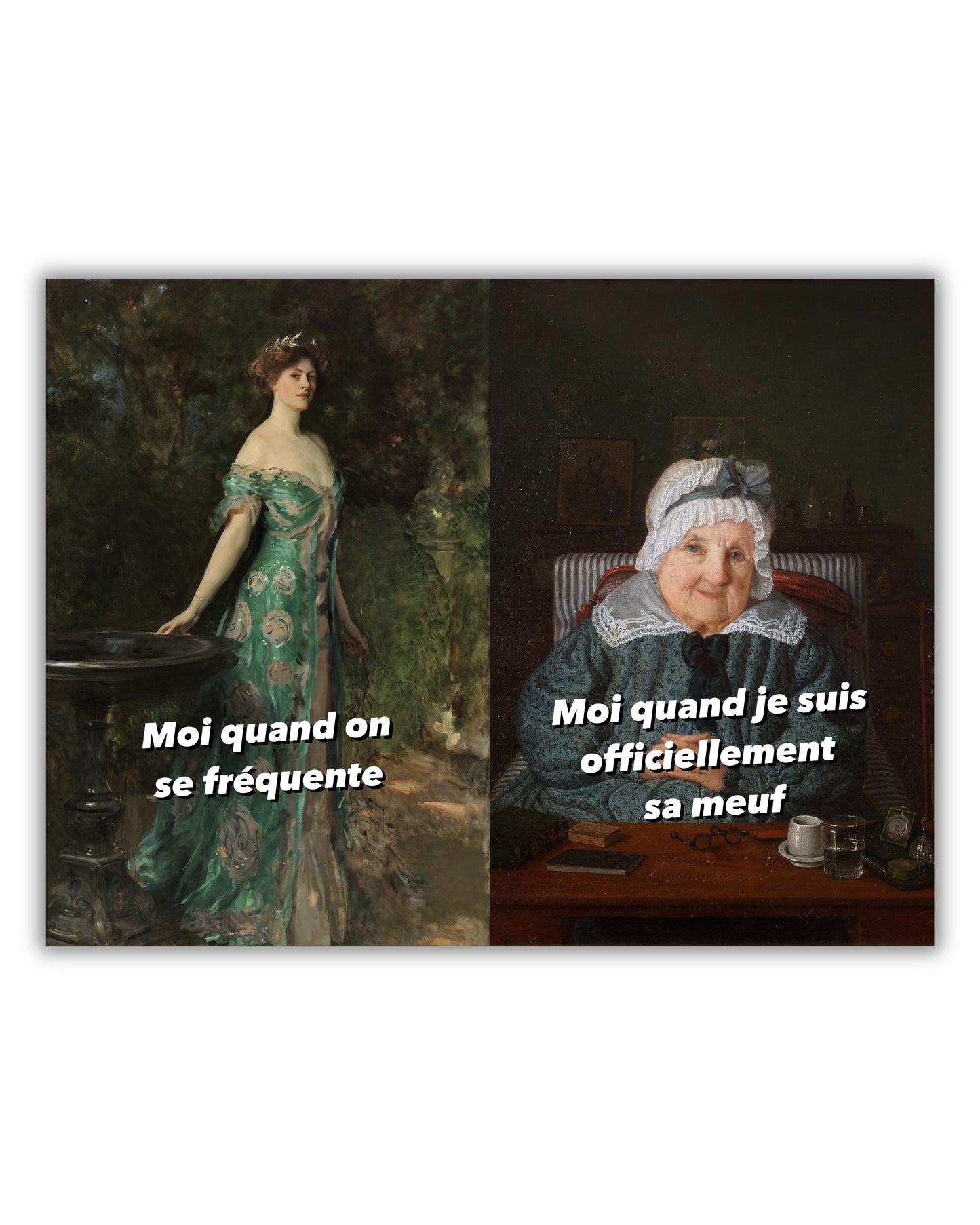 Toile "Mimi vs Mamie"