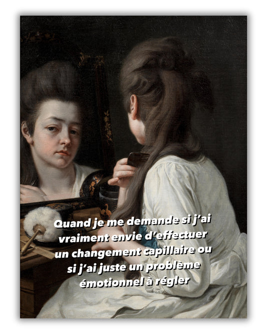 Toile "Changement capillaire"