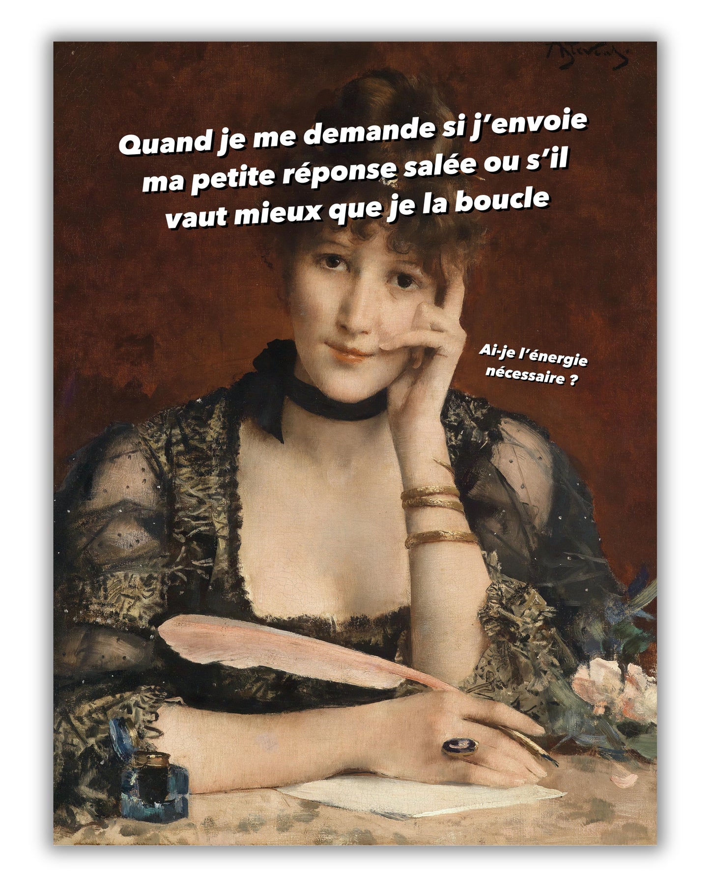 Toile "La réponse salée"