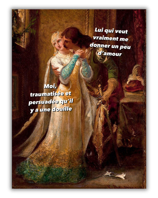 Toile "Amour et trauma"