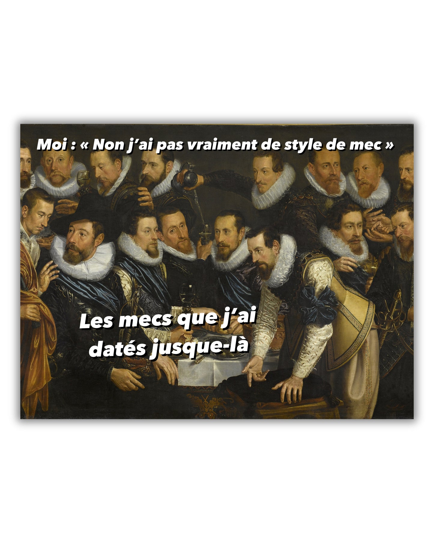 Toile "Style de mec"